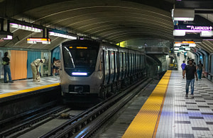 Montmorency-Station Tom Damoth © 2025 Montréal has a great metro system. It is timely and usually not too crowded. My stop was Plamondon. I called it my gateway to the city.