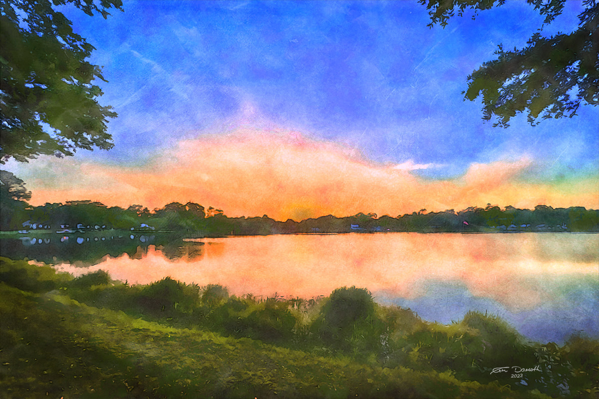 Lake Frances at sunset