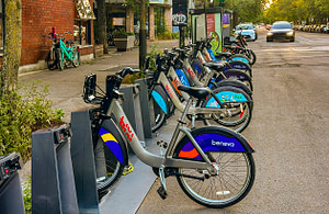 Warm days along the St. Lawrence River are fleeting, so the people of Montreal make the most of their summer. The streets were noticeably quiet compared to most cities I visit, and I think it is because so many people walk or bicycle. There are BIXI-Bike rental racks throughout the city. The racks are located strategically near shopping, food, and entertainment. It is a fun, easy way to get around.